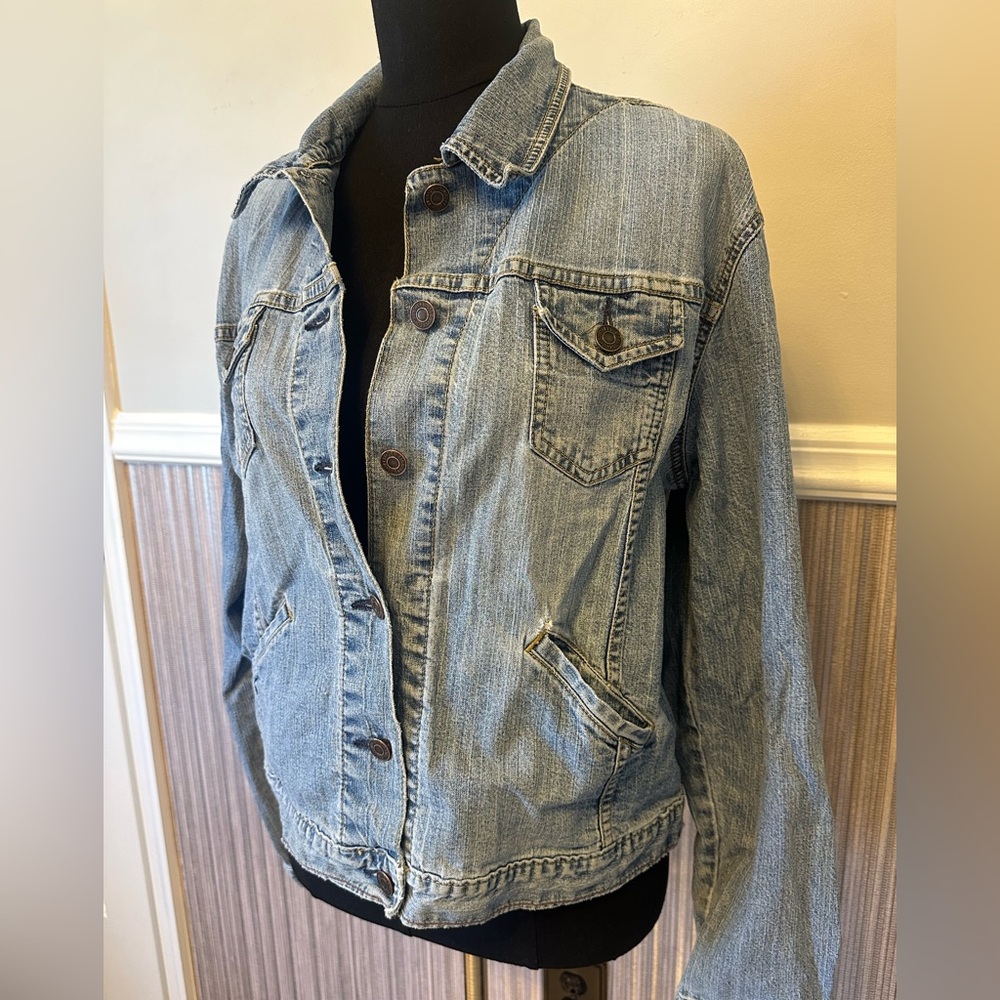 Levi Strauss Signature Denim Jacket Light Wash Women’s Size 12/14 Y2K